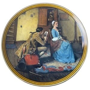 00444 - Norman Rockwell The Rarest Rockwells Portrait for a Bridegroom Plate '87